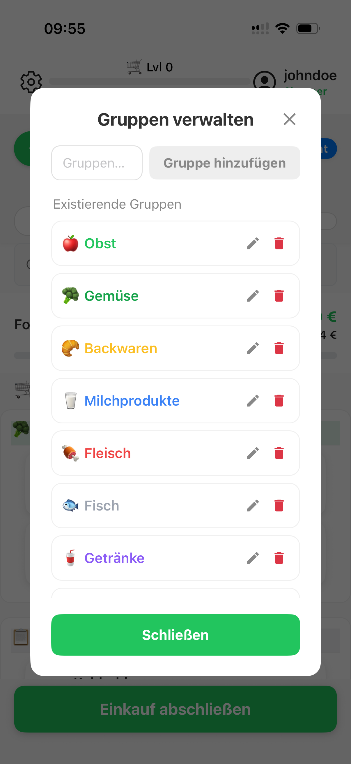 Ladengruppen in CartPro verwalten